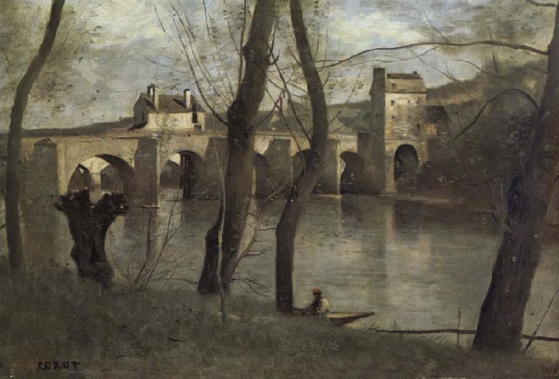 Corot Camille The bridge of Mantes France oil painting art